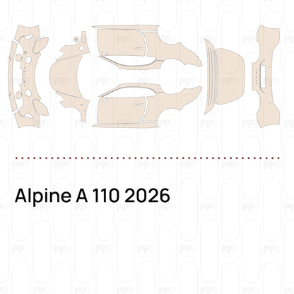 Voorgesneden PPF Alpine A 110 2026