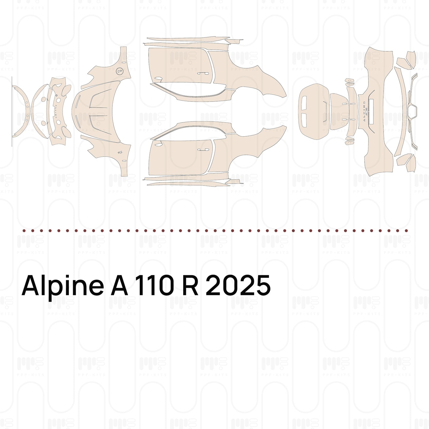 Voorgesneden PPF Alpine A 110 R 2025
