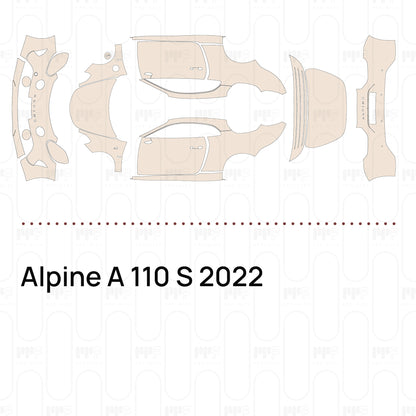 Voorgesneden PPF Alpine A 110 S 2022