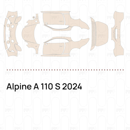 Voorgesneden PPF Alpine A 110 S 2024