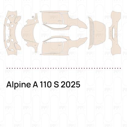 Voorgesneden PPF Alpine A 110 S 2025