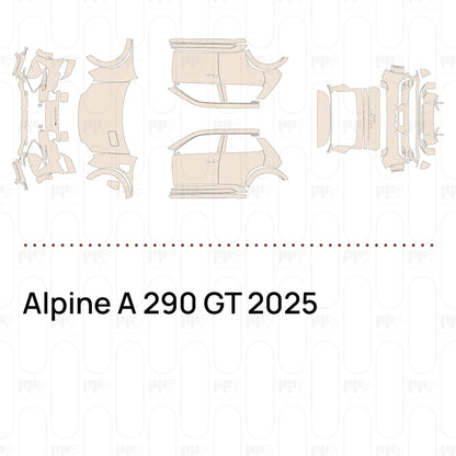 Voorgesneden PPF Alpine A 290 GT 2025