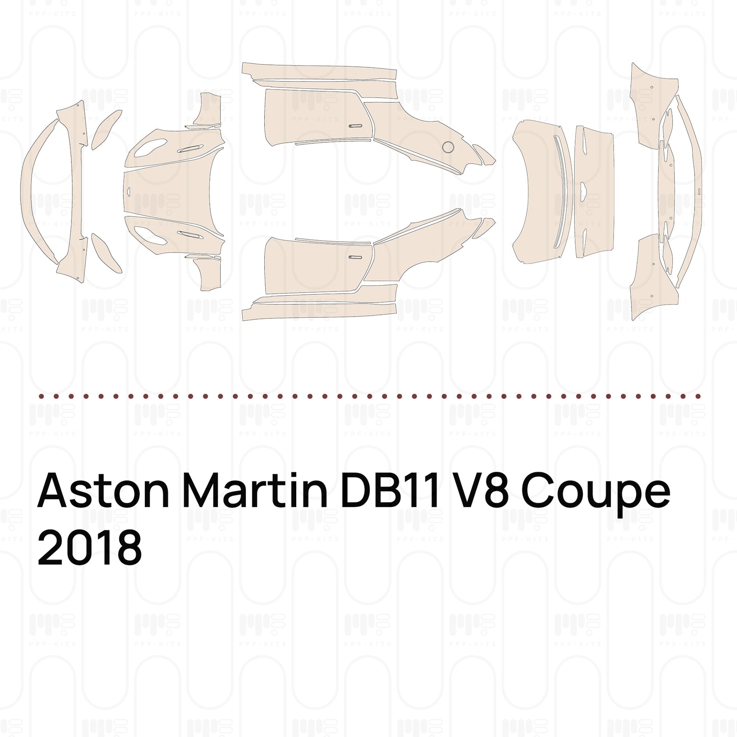 Voorgesneden PPF Aston Martin DB11 V8 Coupe 2018