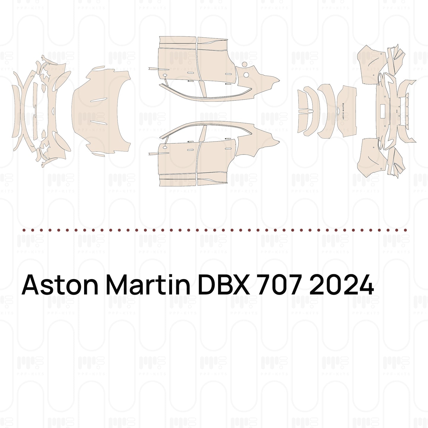 Voorgesneden PPF Aston Martin DBX 707 2024