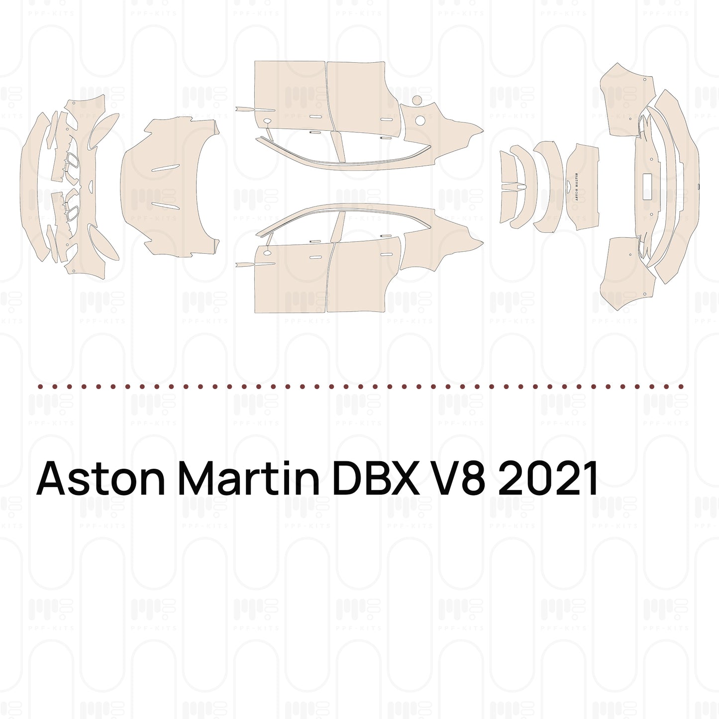 Voorgesneden PPF Aston Martin DBX V8 2021