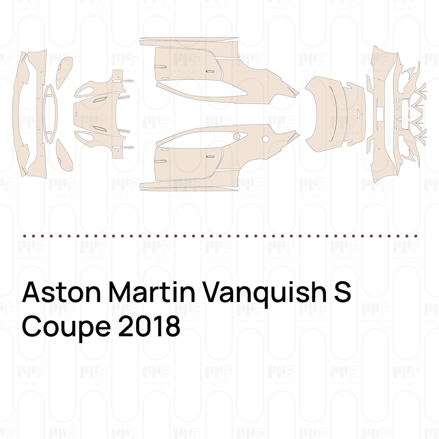 Voorgesneden PPF Aston Martin Vanquish S Coupe 2018