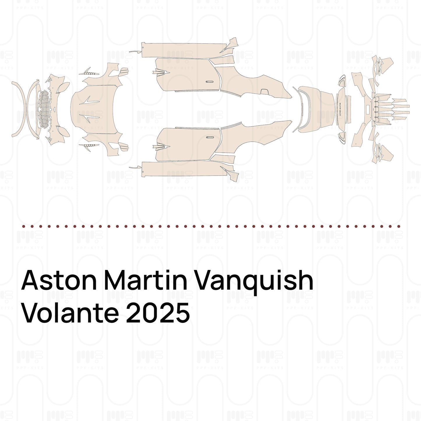 Voorgesneden PPF Aston Martin Vanquish Volante 2025