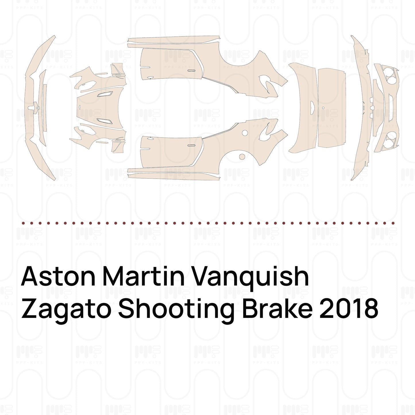 Voorgesneden PPF Aston Martin Vanquish Zagato Shooting Brake 2018