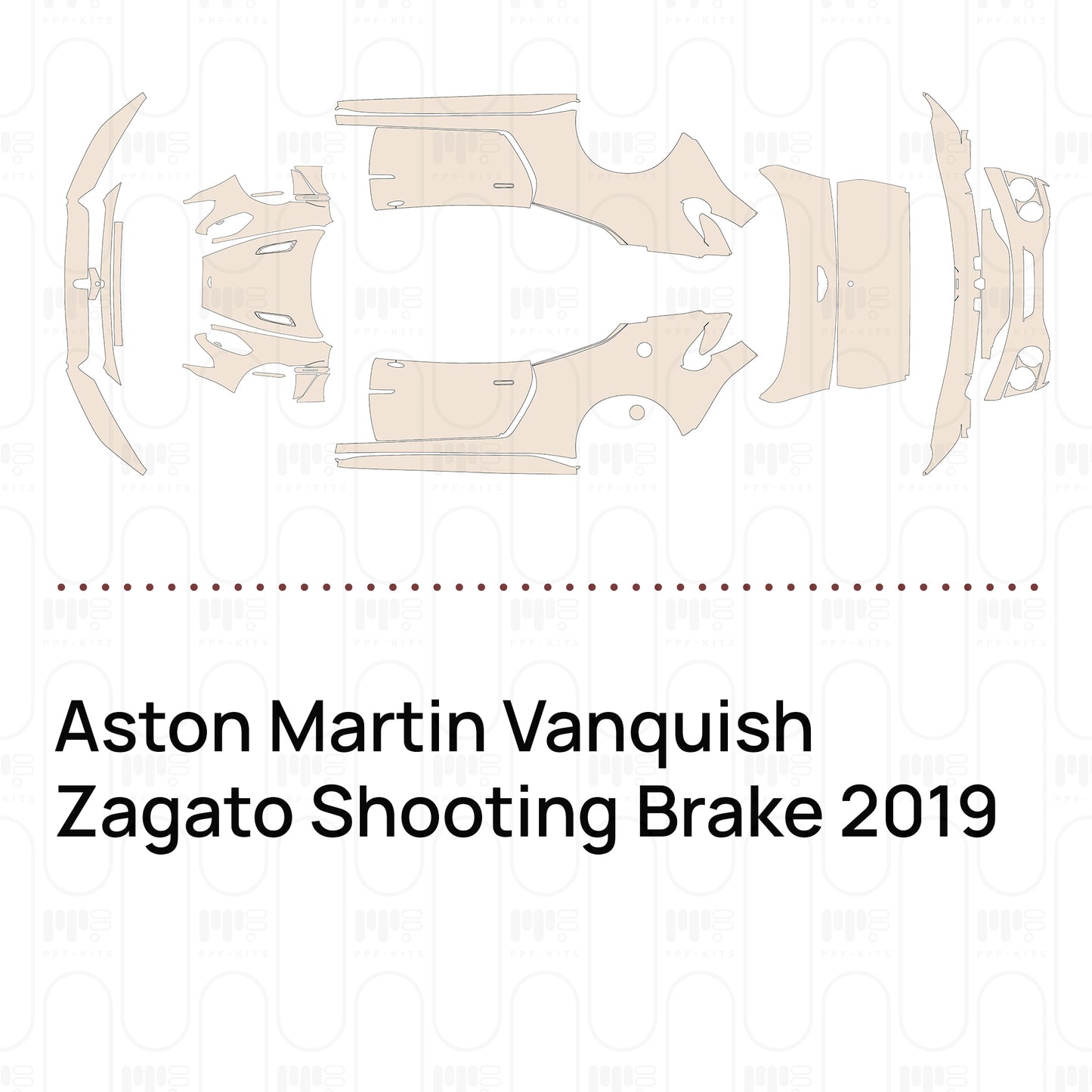 Voorgesneden PPF Aston Martin Vanquish Zagato Shooting Brake 2019