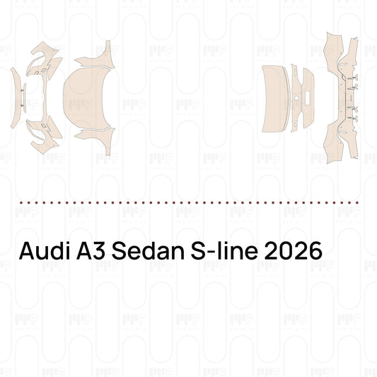 Voorgesneden PPF Audi A3 Sedan S-line 2026