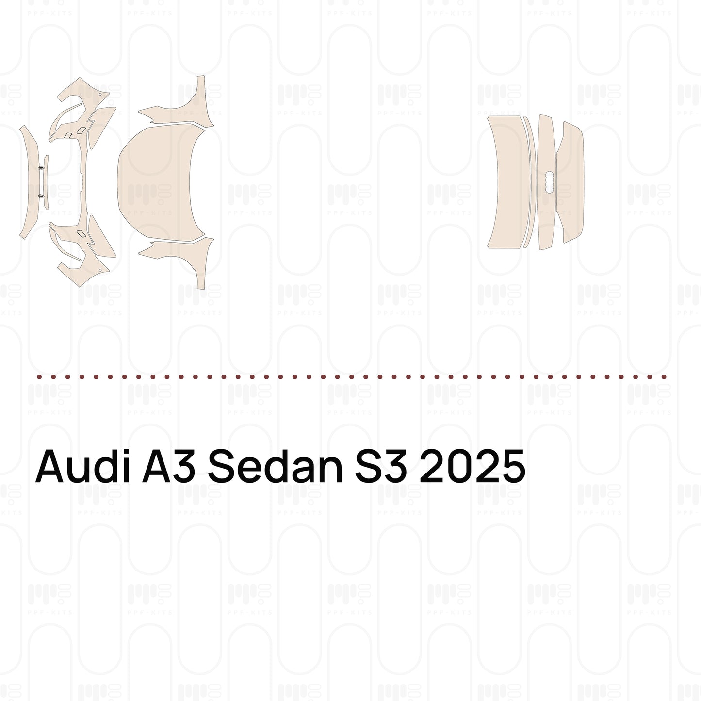 Voorgesneden PPF Audi A3 Sedan S3 2025