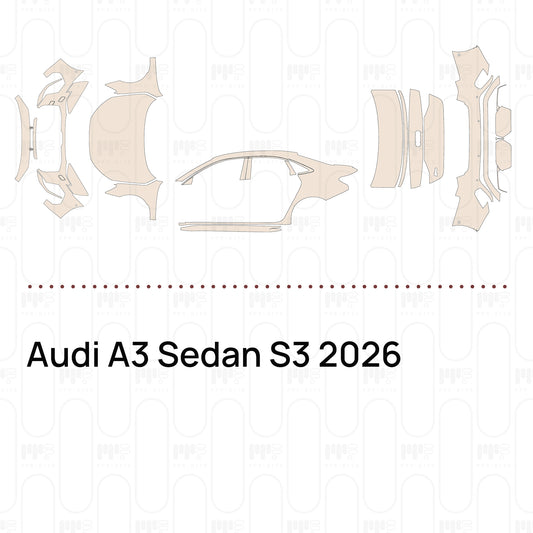 Voorgesneden PPF Audi A3 Sedan S3 2026