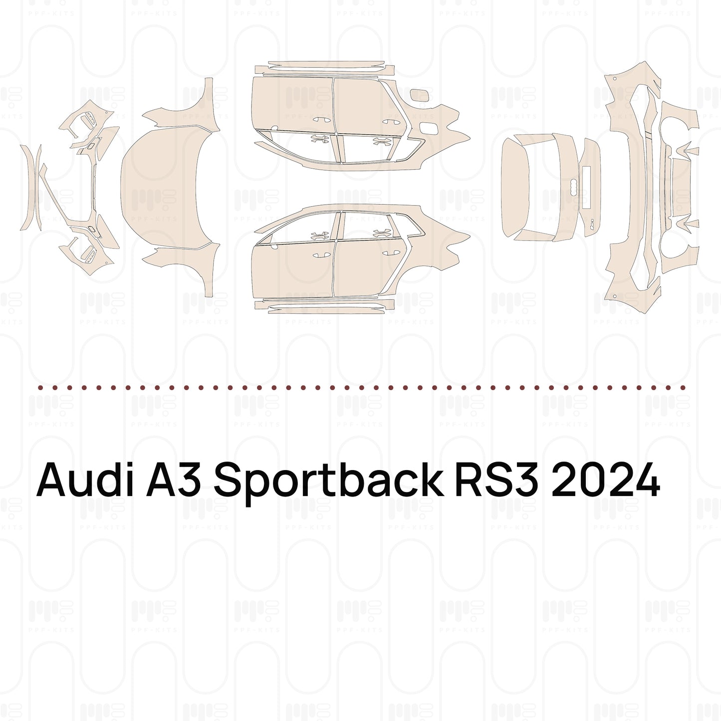 Voorgesneden PPF Audi A3 Sportback RS3 2024