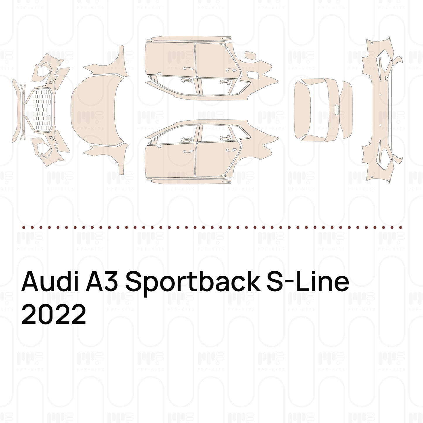 Voorgesneden PPF Audi A3 Sportback S-Line 2022