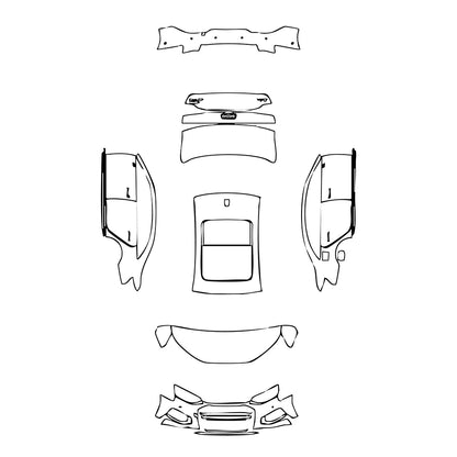 Pre-Cut PPF Audi A4 A4L Saloon Sedan Base 2025 - PPF-Kits