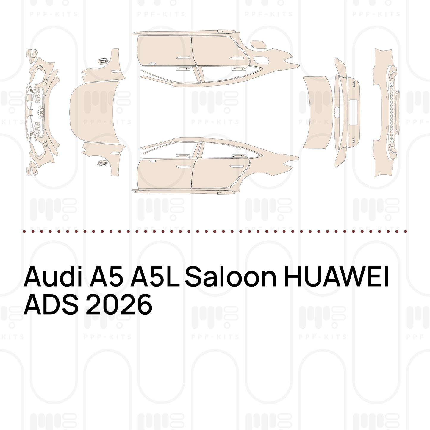 Voorgesneden PPF Audi A5 A5L Saloon HUAWEI ADS 2026