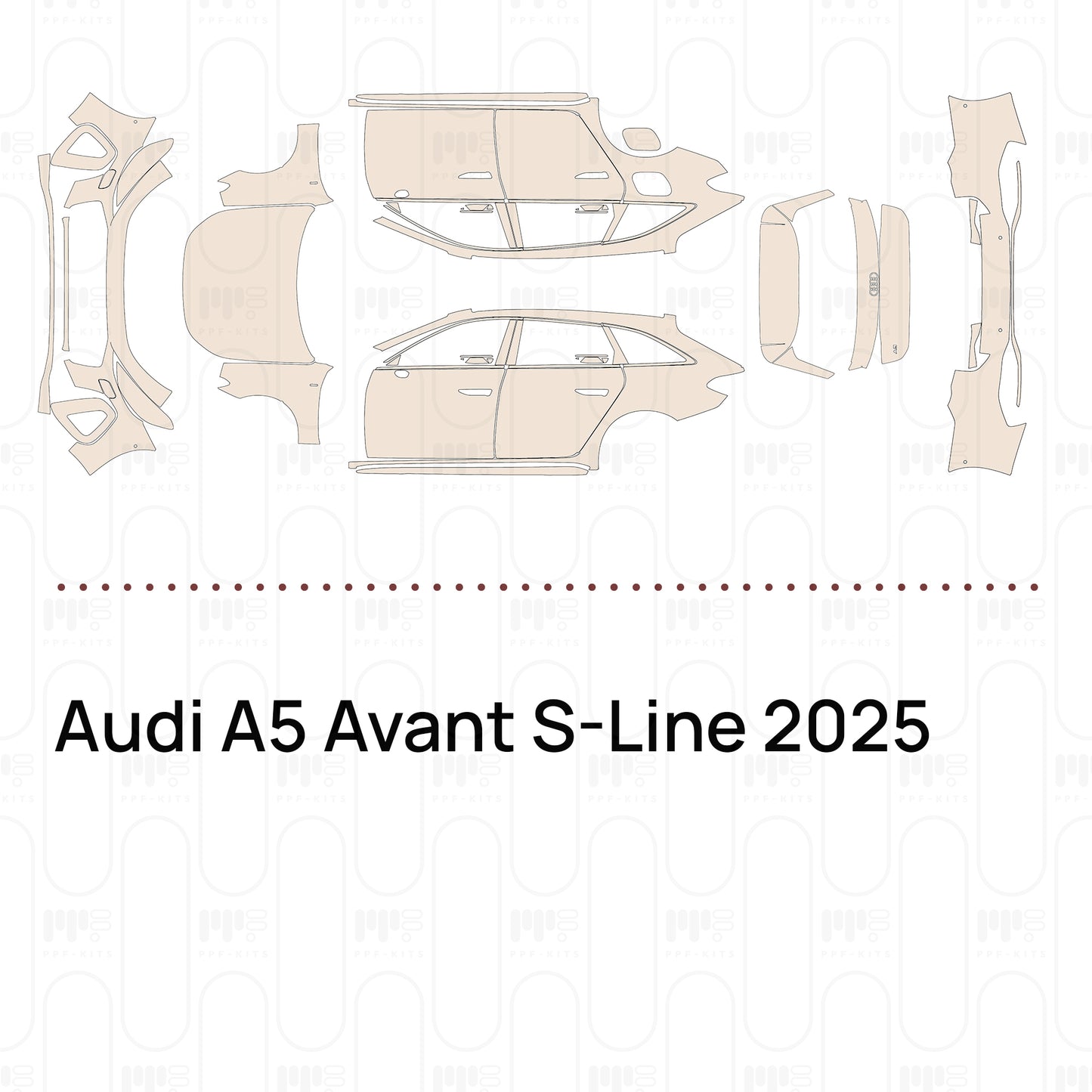 Voorgesneden PPF Audi A5 Avant S-Line 2025