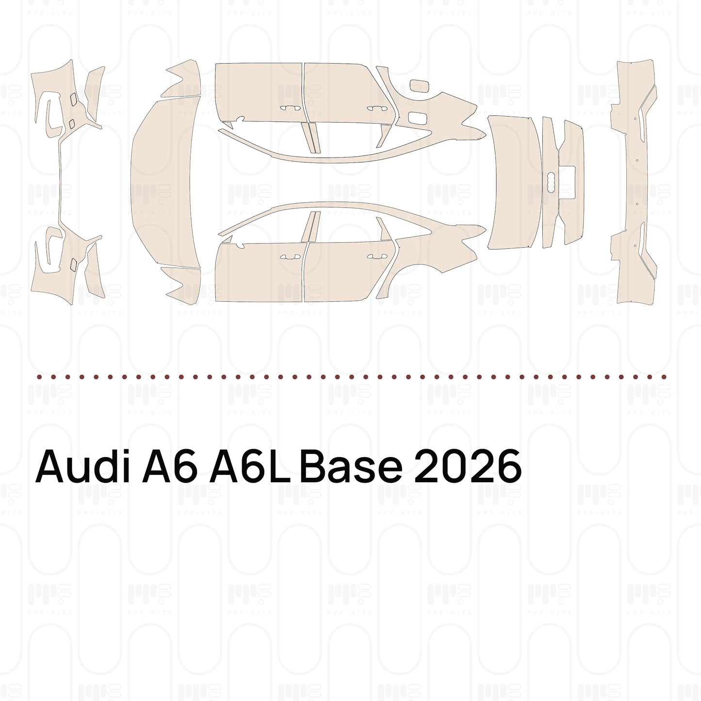 Voorgesneden PPF Audi A6 A6L Base 2026