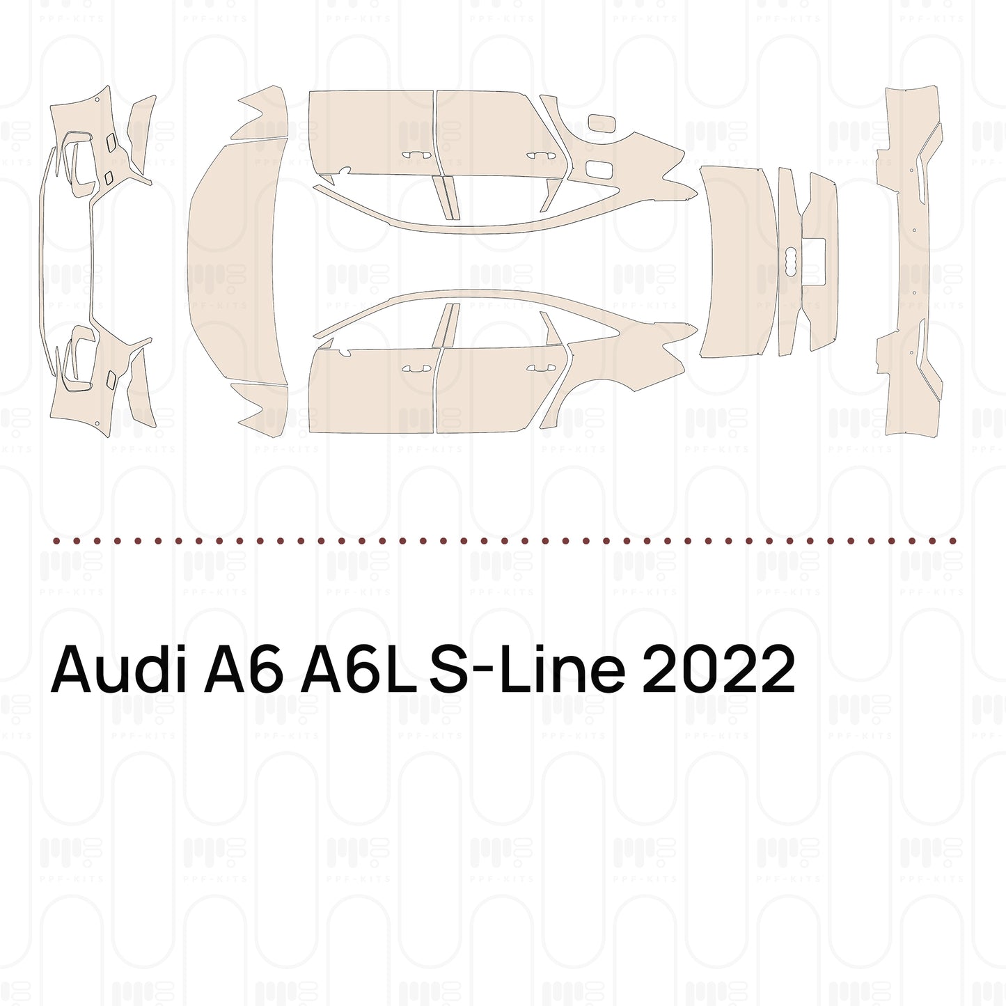 Voorgesneden PPF Audi A6 A6L S-Line 2022