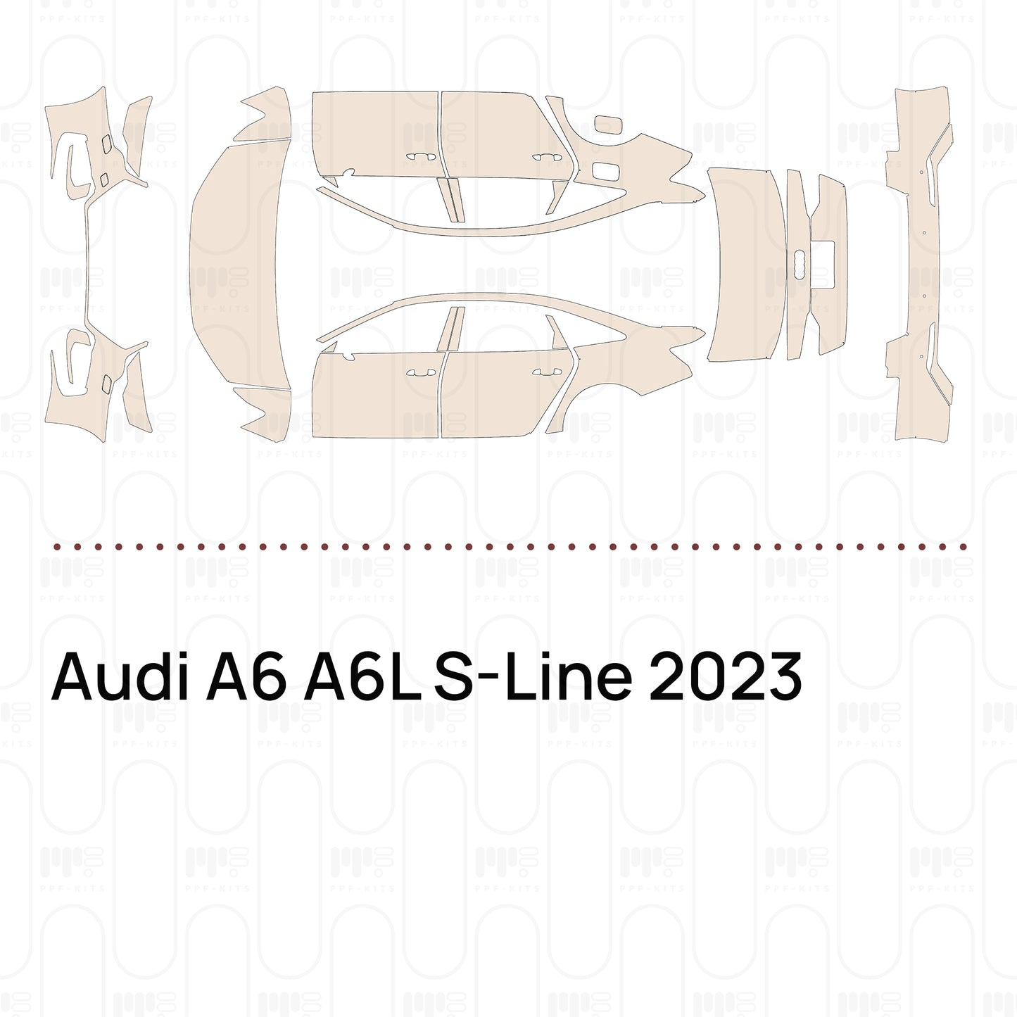 Voorgesneden PPF Audi A6 A6L S-Line 2023
