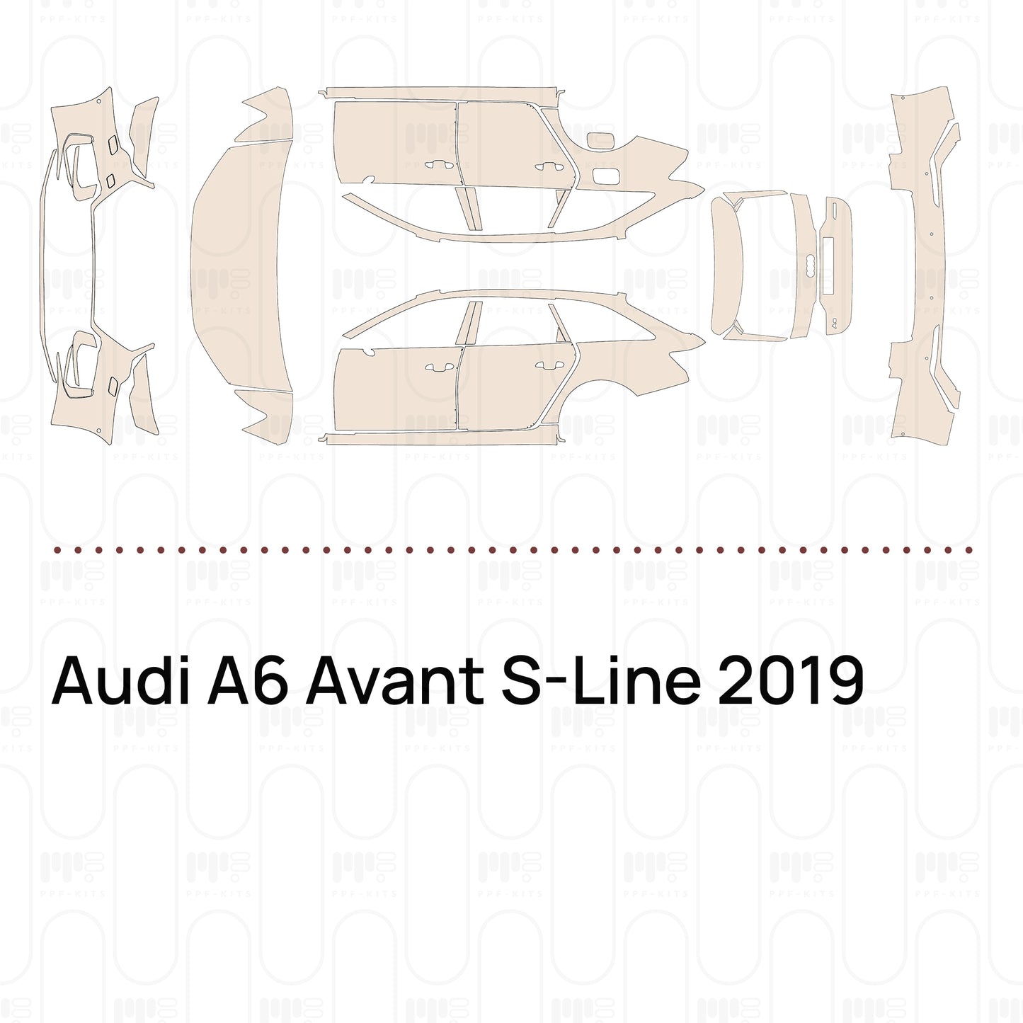 Voorgesneden PPF Audi A6 Avant S-Line 2019