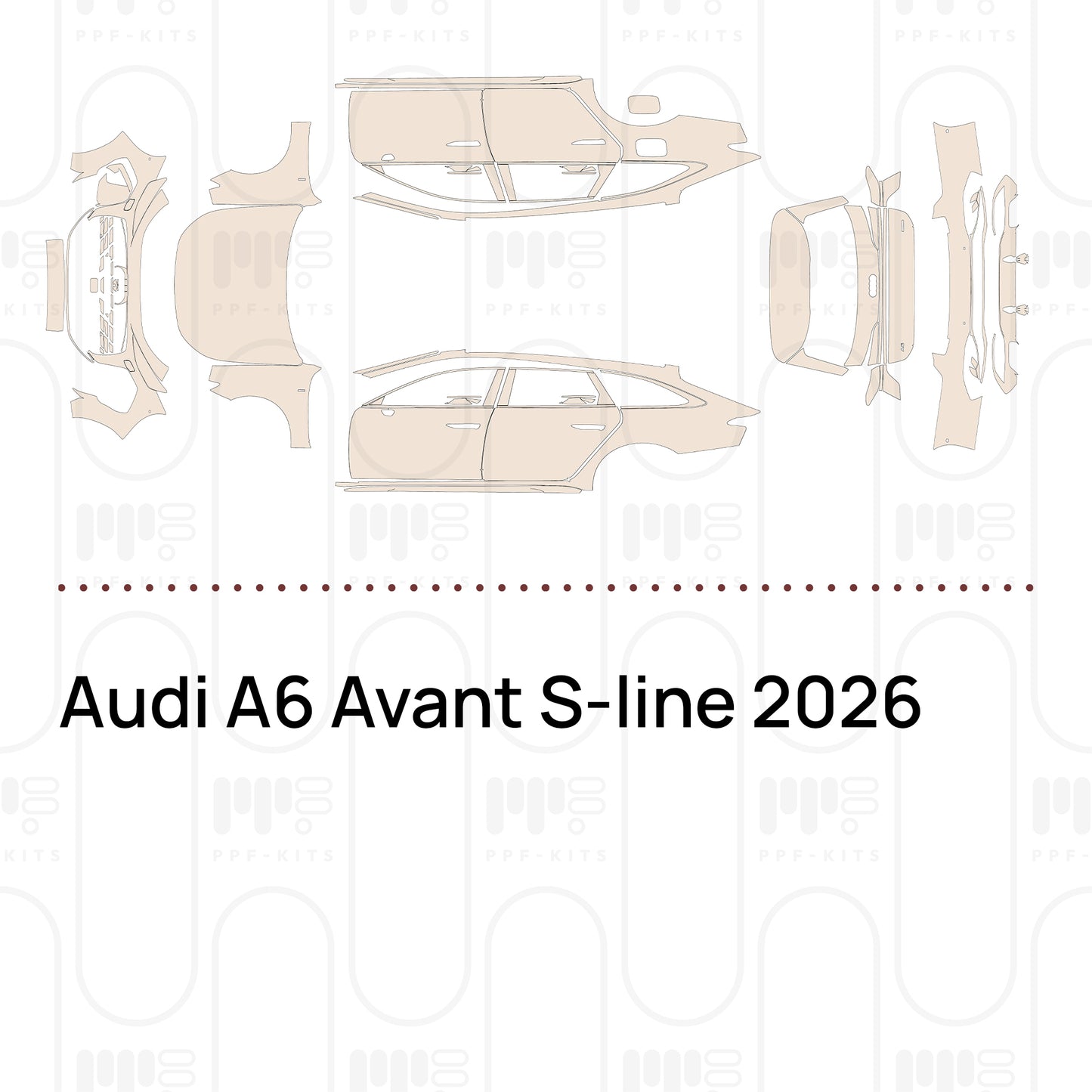 Voorgesneden PPF Audi A6 Avant S-line 2026