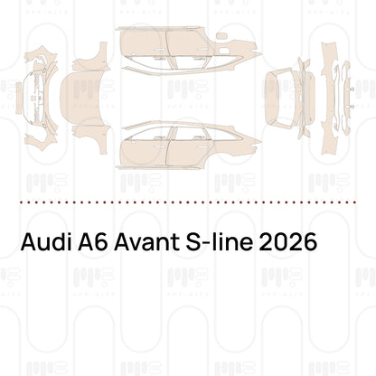 Voorgesneden PPF Audi A6 Avant S-line 2026