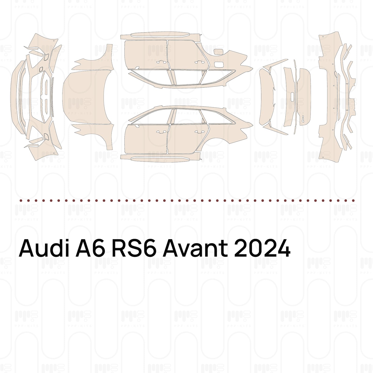 Voorgesneden PPF Audi A6 RS6 Avant 2024