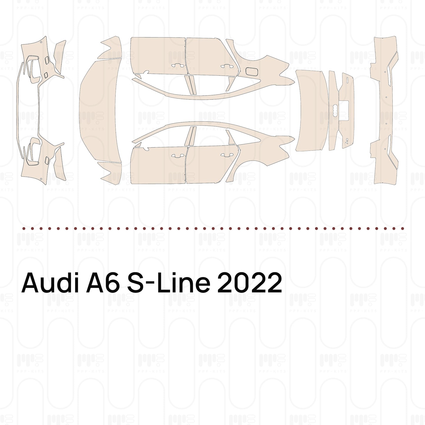 Voorgesneden PPF Audi A6 S-Line 2022