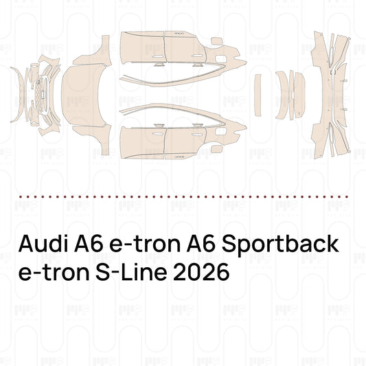 Voorgesneden PPF Audi A6 e-tron A6 Sportback e-tron S-Line 2026