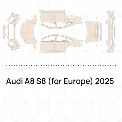 Voorgesneden PPF Audi A8 S8 (for Europe) 2025