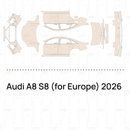 Voorgesneden PPF Audi A8 S8 (for Europe) 2026
