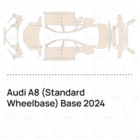 Voorgesneden PPF Audi A8 (Standard Wheelbase) Base 2024