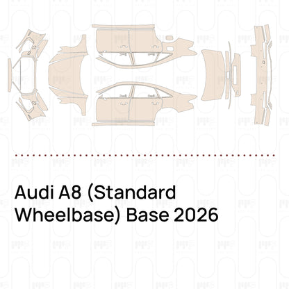 Voorgesneden PPF Audi A8 (Standard Wheelbase) Base 2026