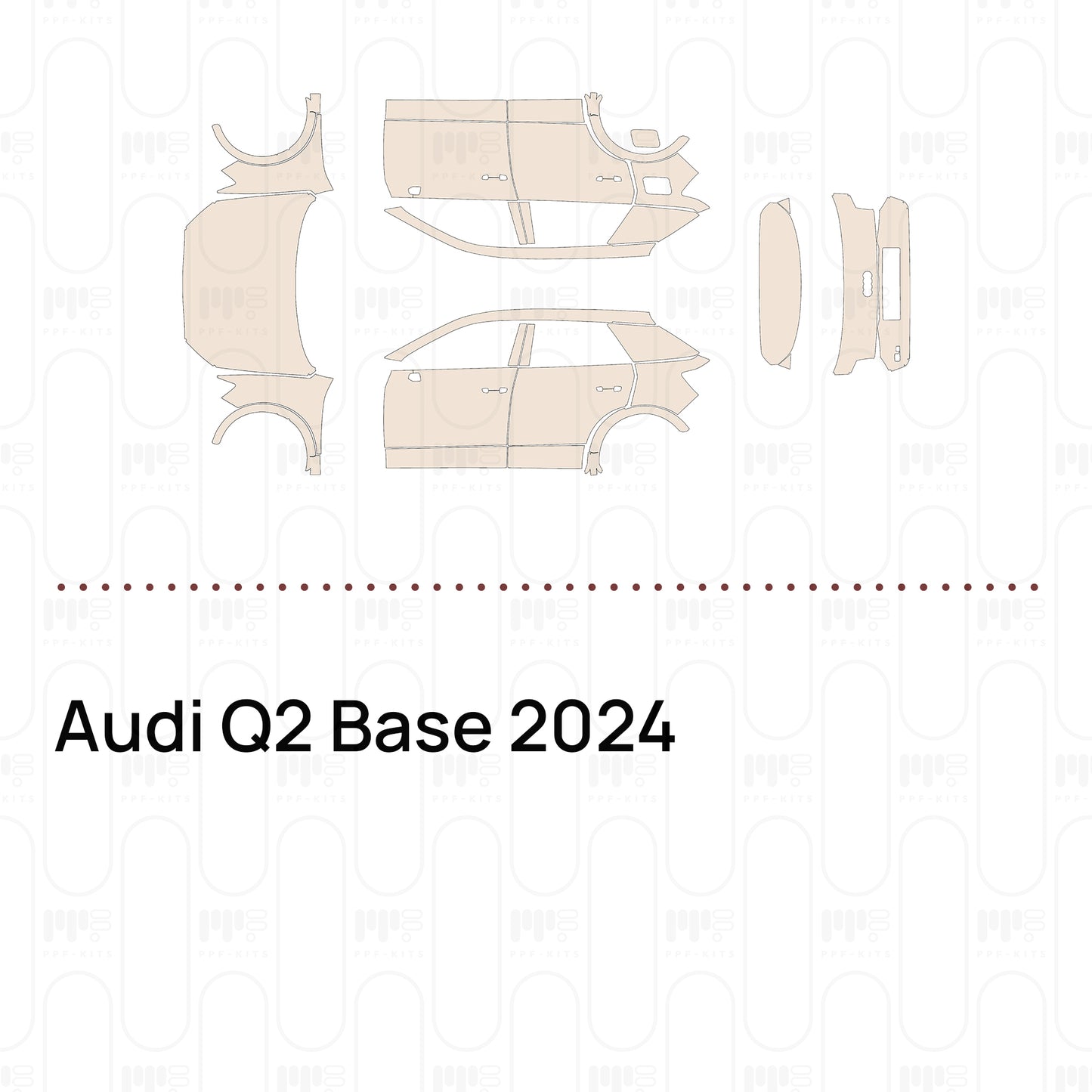 Voorgesneden PPF Audi Q2 Base 2024