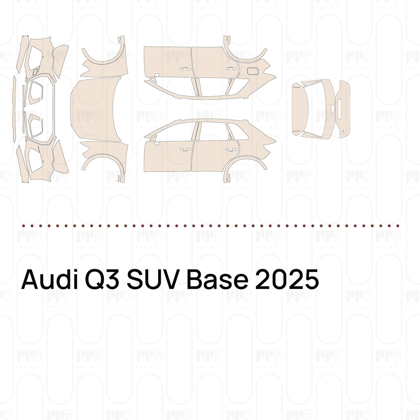 Voorgesneden PPF Audi Q3 SUV Base 2025