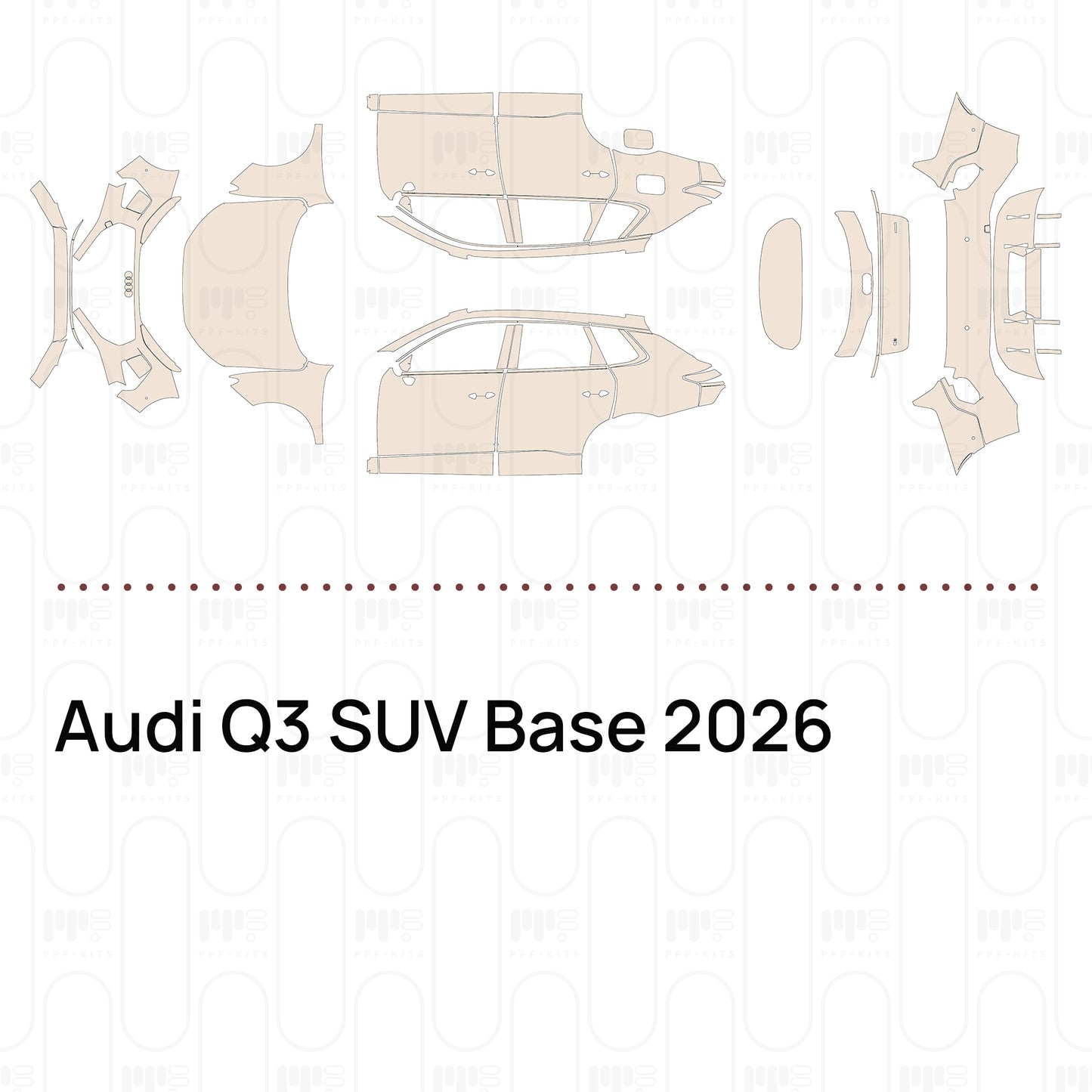 Voorgesneden PPF Audi Q3 SUV Base 2026