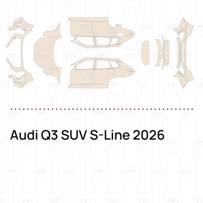 Voorgesneden PPF Audi Q3 SUV S-Line 2026