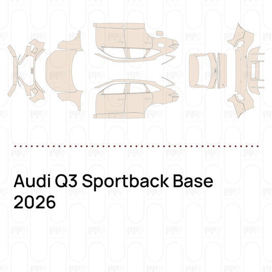 Voorgesneden PPF Audi Q3 Sportback Base 2026