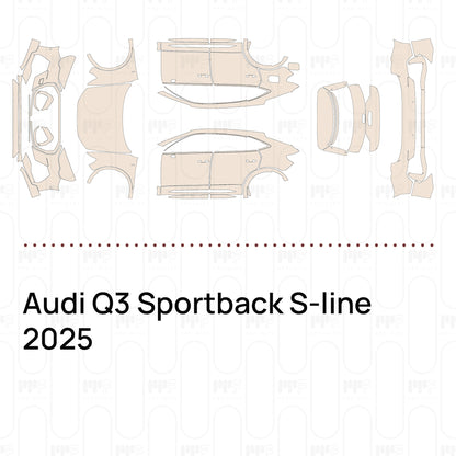 Voorgesneden PPF Audi Q3 Sportback S-line 2025