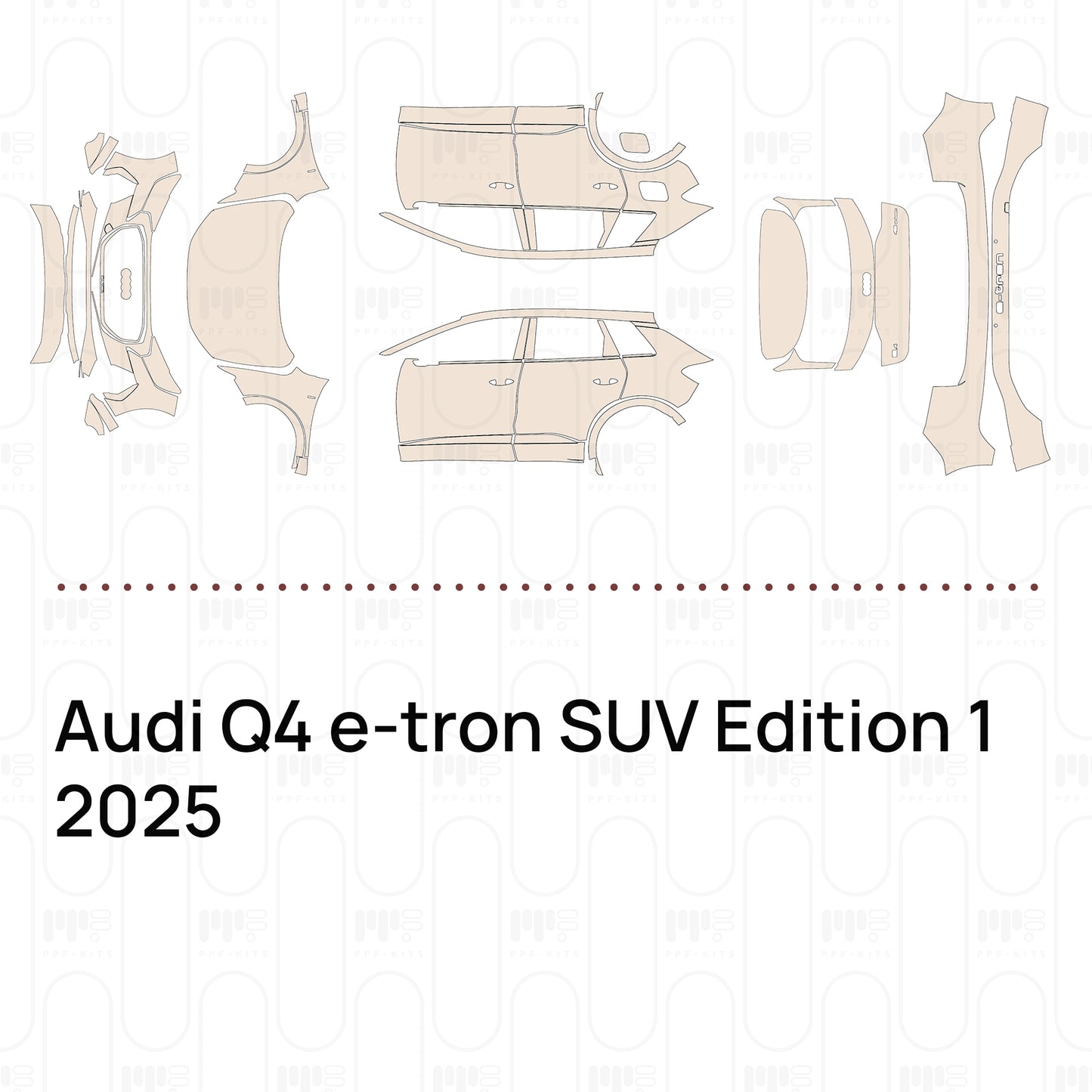 Voorgesneden PPF Audi Q4 e-tron SUV Edition 1 2025