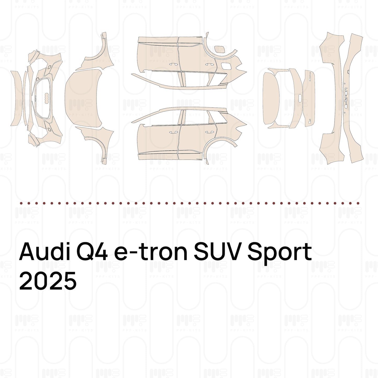 Voorgesneden PPF Audi Q4 e-tron SUV Sport 2025