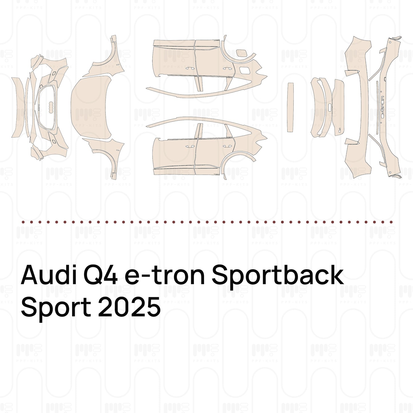 Voorgesneden PPF Audi Q4 e-tron Sportback Sport 2025