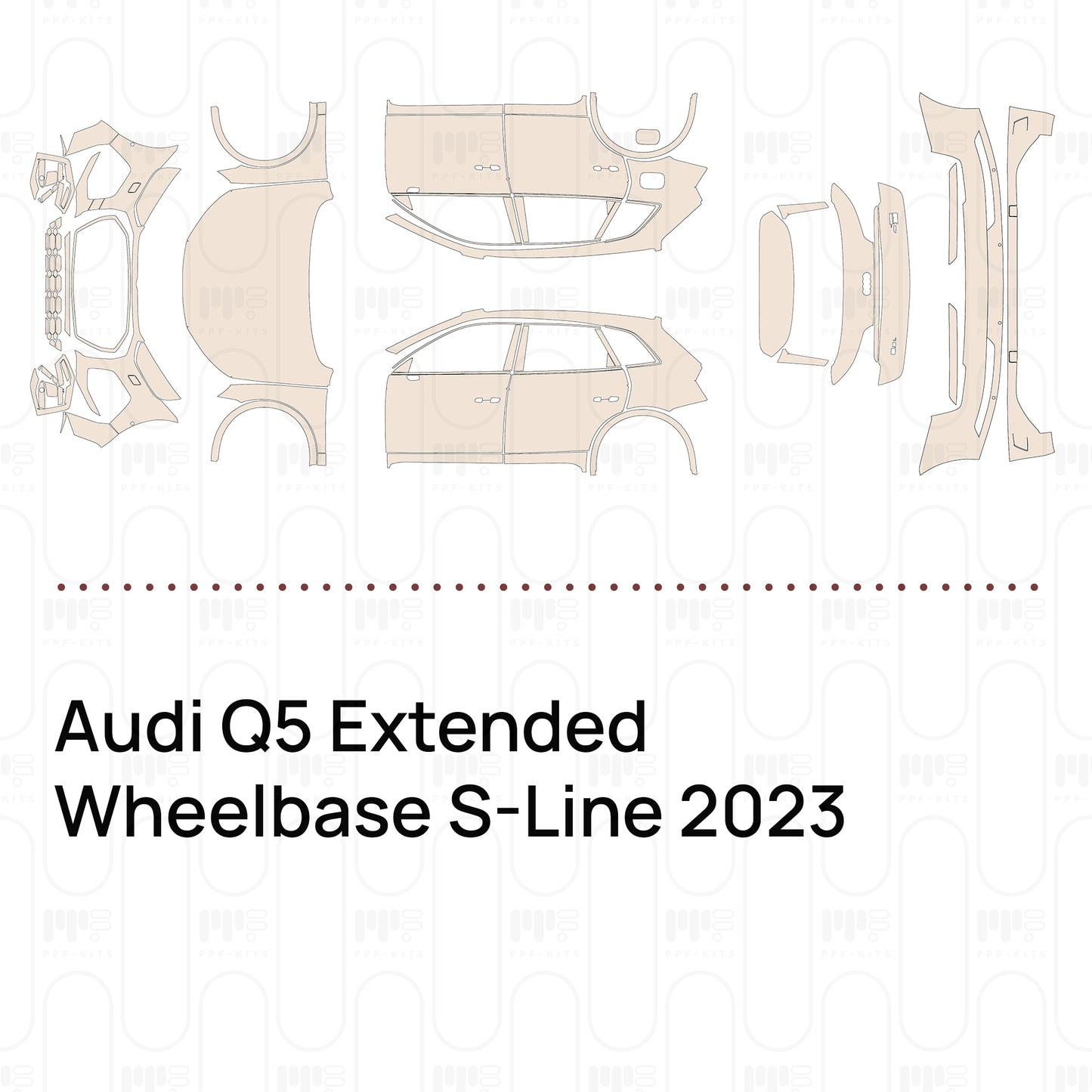 Voorgesneden PPF Audi Q5 Extended Wheelbase S-Line 2023