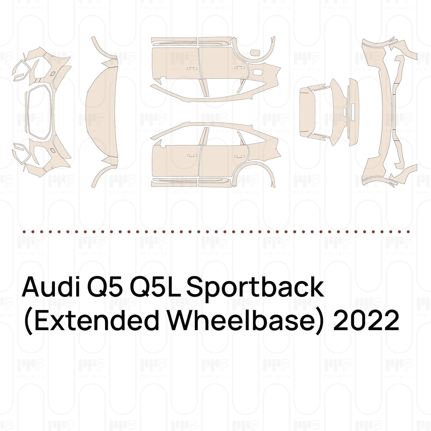 Voorgesneden PPF Audi Q5 Q5L Sportback (Extended Wheelbase) 2022