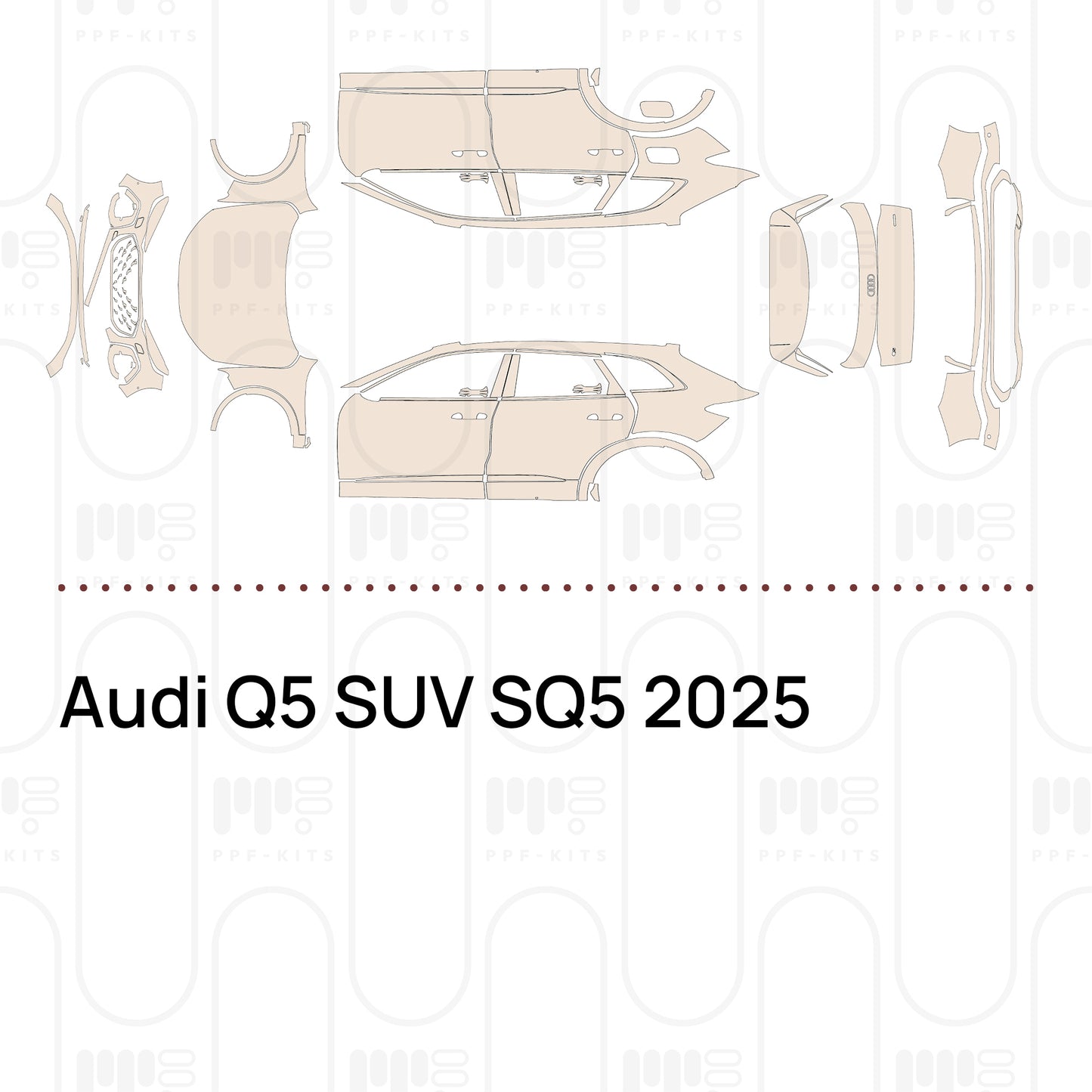 Voorgesneden PPF Audi Q5 SUV SQ5 2025