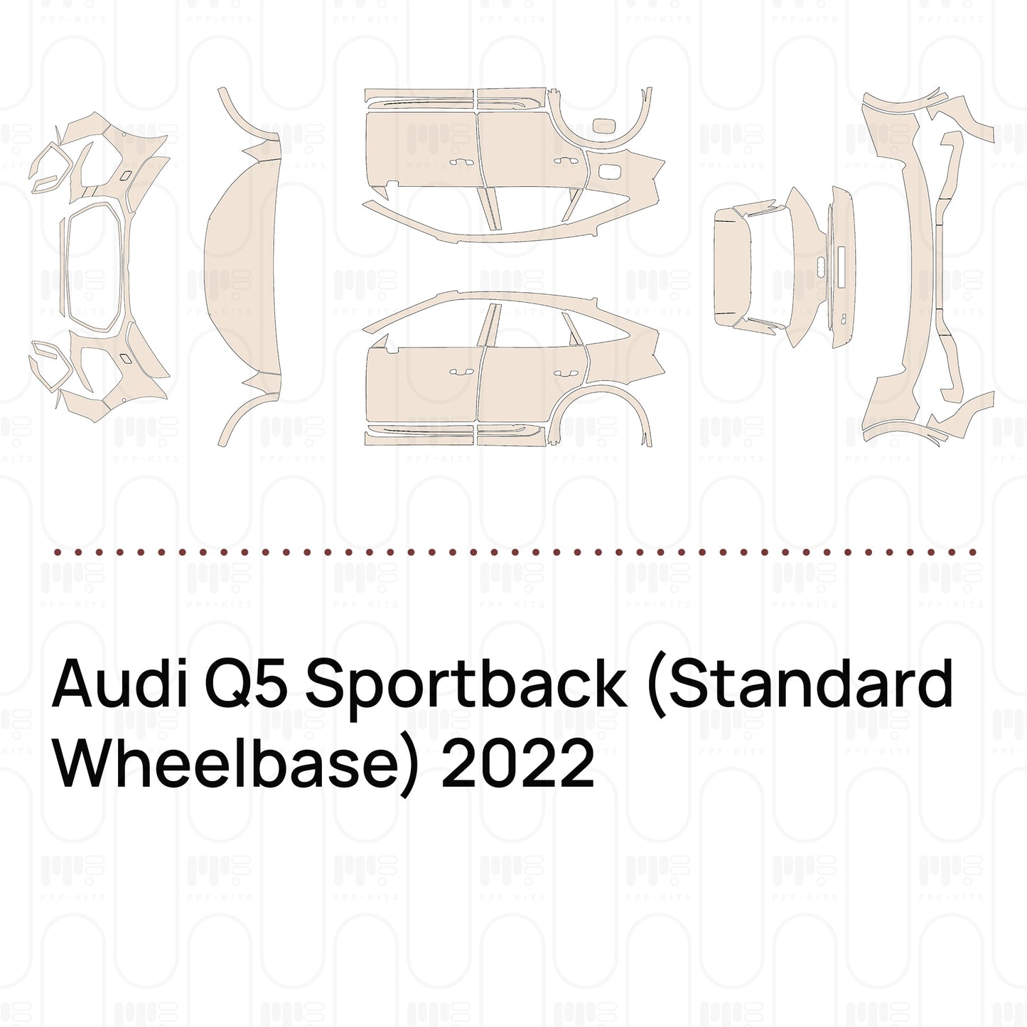 Voorgesneden PPF Audi Q5 Sportback (Standard Wheelbase) 2022