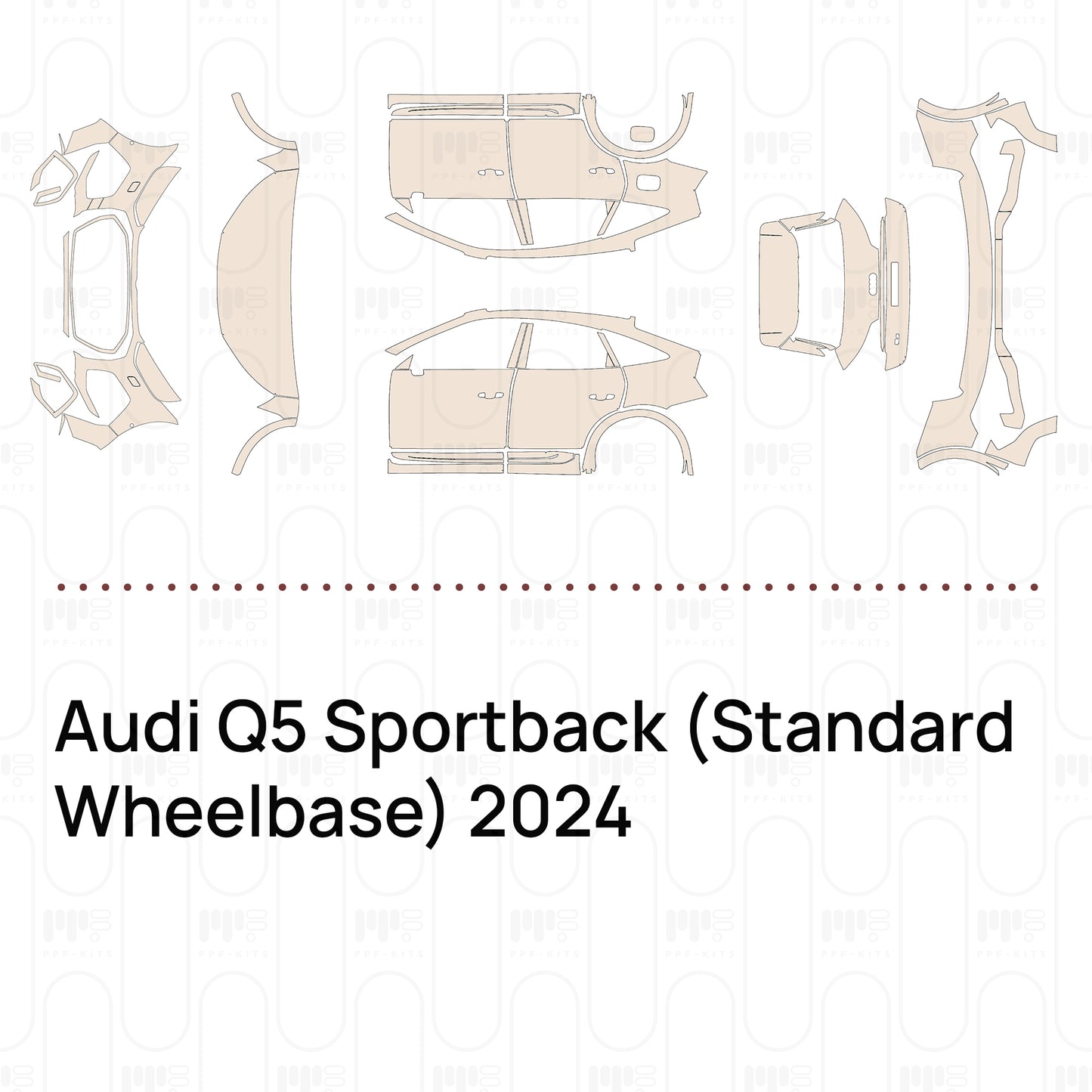Voorgesneden PPF Audi Q5 Sportback (Standard Wheelbase) 2024