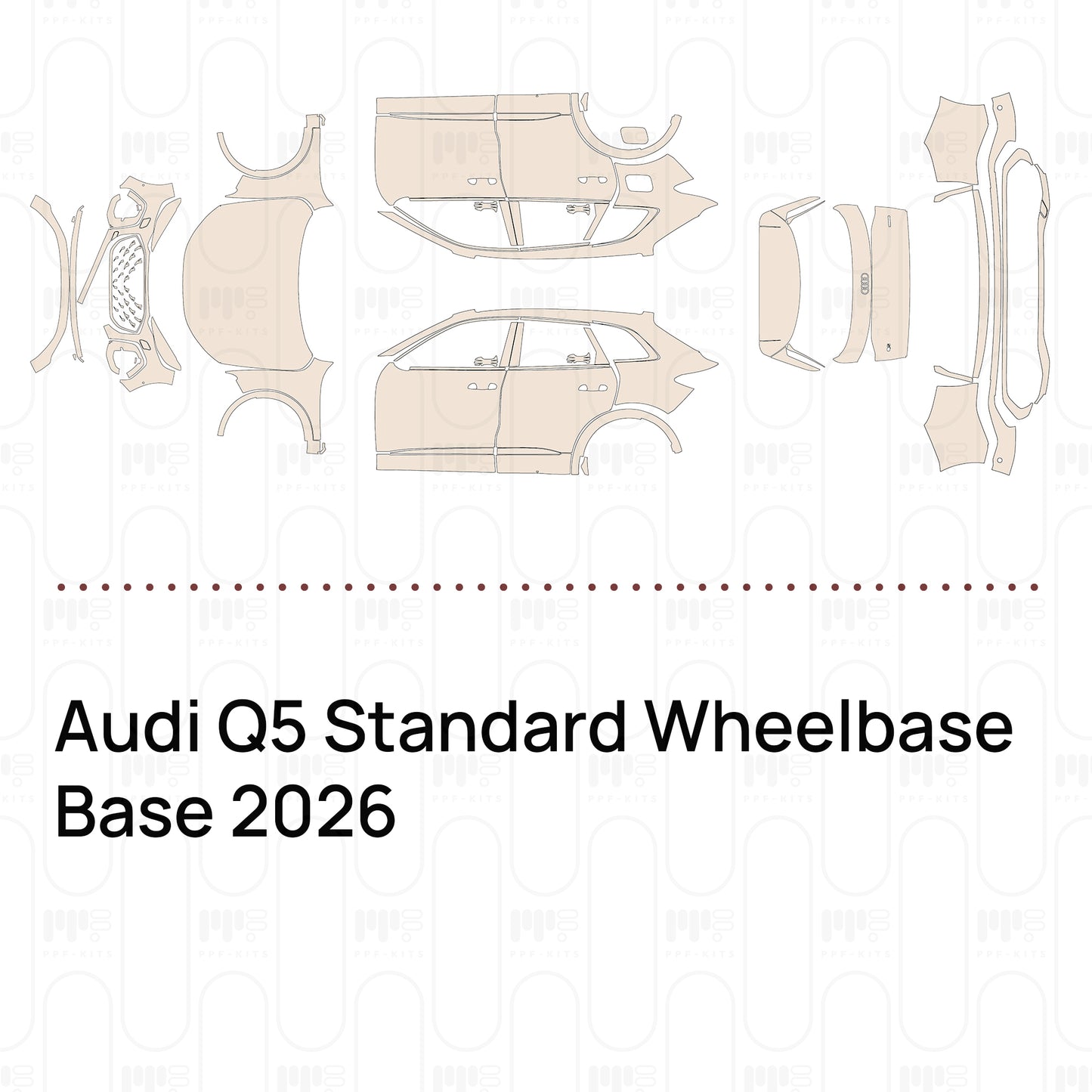 Voorgesneden PPF Audi Q5 Standard Wheelbase Base 2026