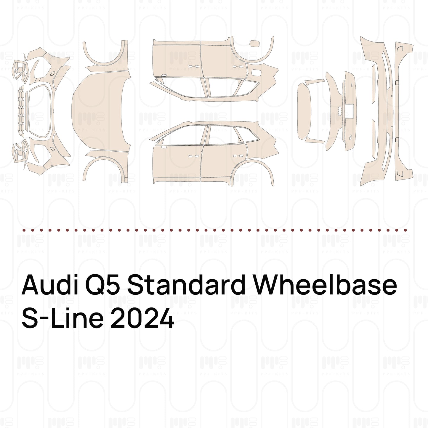 Voorgesneden PPF Audi Q5 Standard Wheelbase S-Line 2024